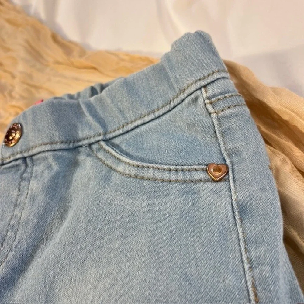Vince‎ Camuto Girls Light Wash Denim Leggings Size 6T
